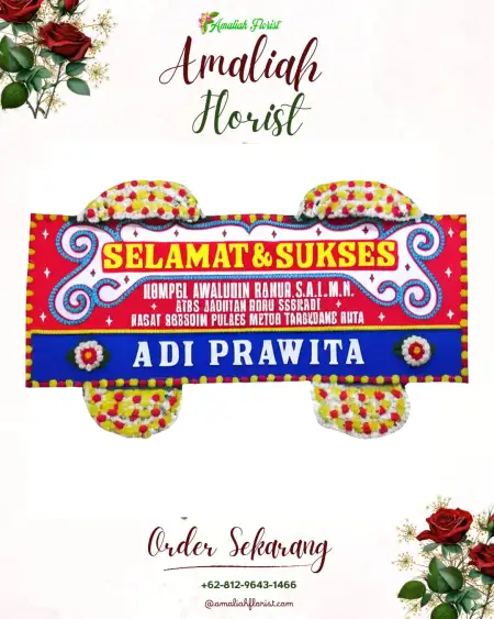 Papan Bunga Ucapan Selamat Jambean